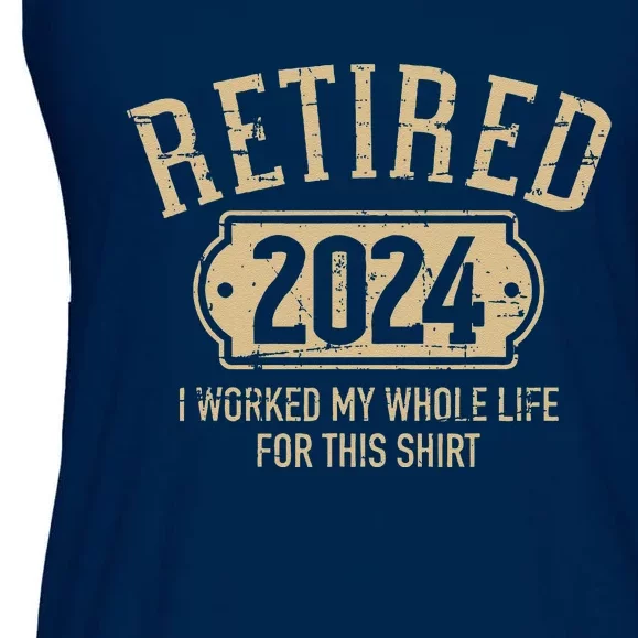 Retired 2024 Retirement Worked Whole Life For This Ladies Essential Flowy Tank