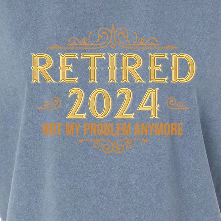 Retired 2024 Retirement Funny Garment-Dyed Women's Muscle Tee