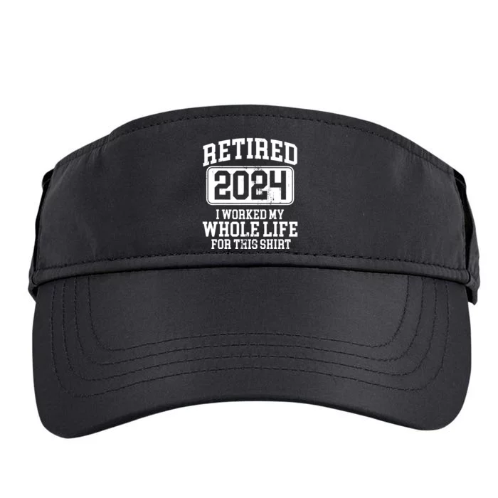 Retired 2024 Retirement Humor Adult Drive Performance Visor