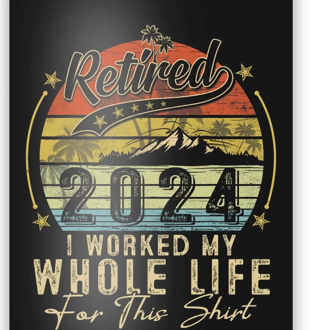 Retired 2024 Retirement Women Humor Poster