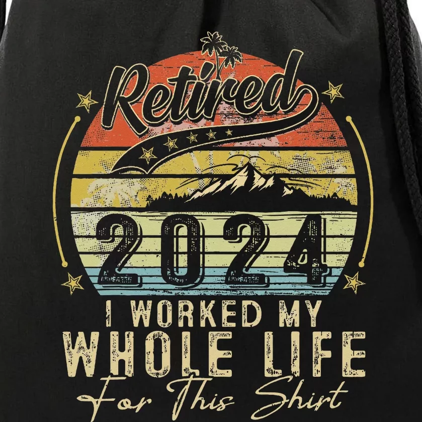 Retired 2024 Retirement Drawstring Bag