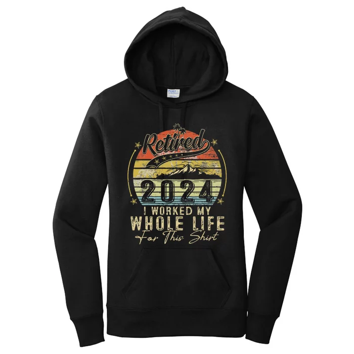 Retired 2024 Retirement Women's Pullover Hoodie