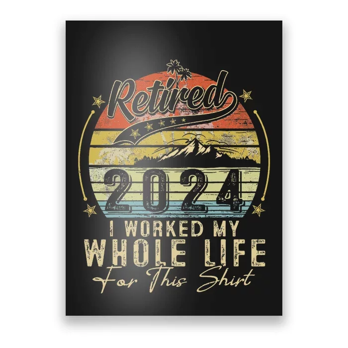 Retired 2024 Retirement Poster