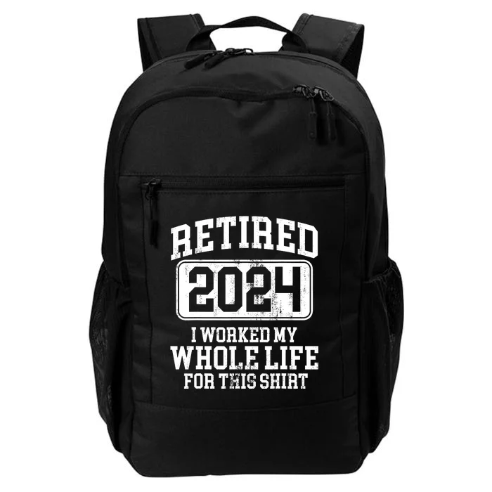 Retired 2024 Retirement Humor Daily Commute Backpack