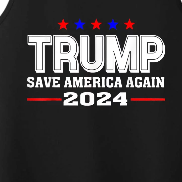 Rump 2024 Save America Again Republican Election Political Performance Tank