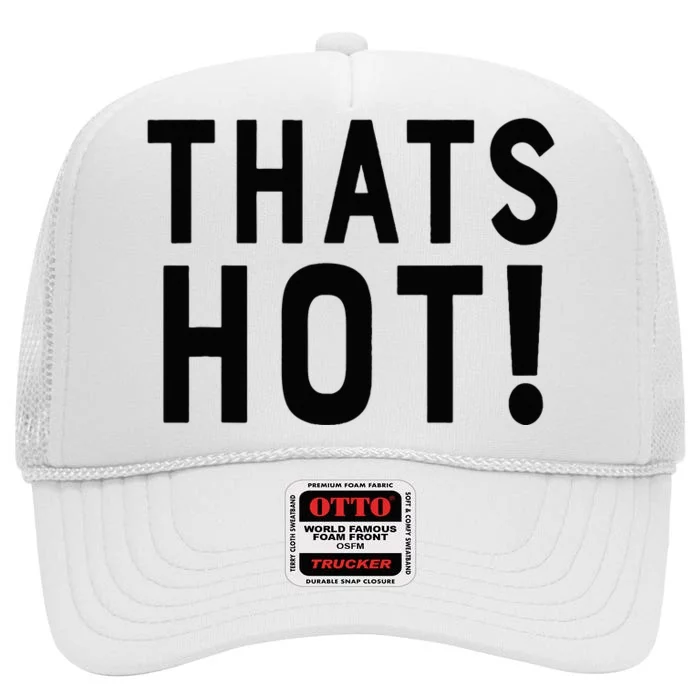 Retro 2000s Vibes Hot vs Not Front and Back High Crown Mesh Trucker Hat