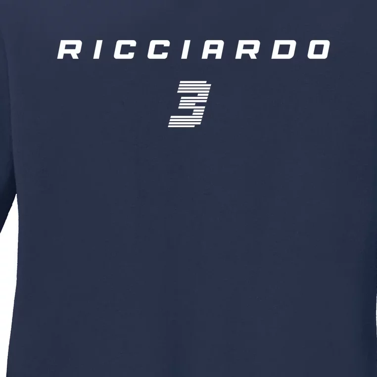 Ricciardo 3 Ladies Long Sleeve Shirt