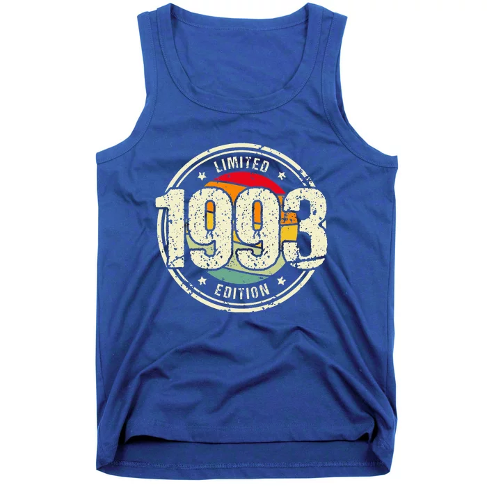 Retro 30 Year Old Vintage 1993 Limited Edition 30th Birthday Tank Top