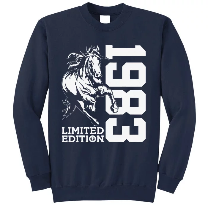 Riding 40th Birthday Horse Limited Edition 1983 Rider Tall Sweatshirt