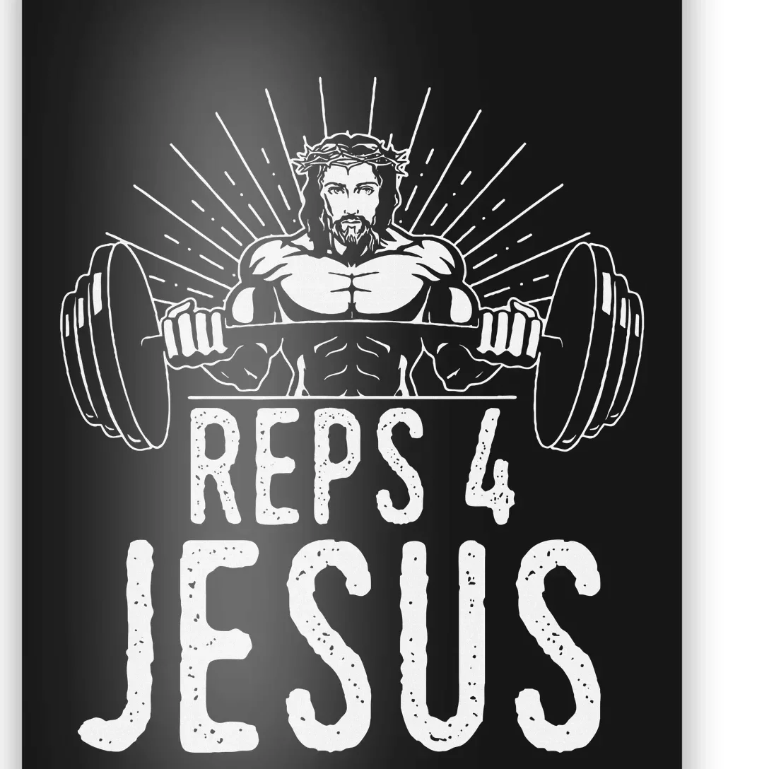 Reps 4 Jesus Gym Weightlifting Poster