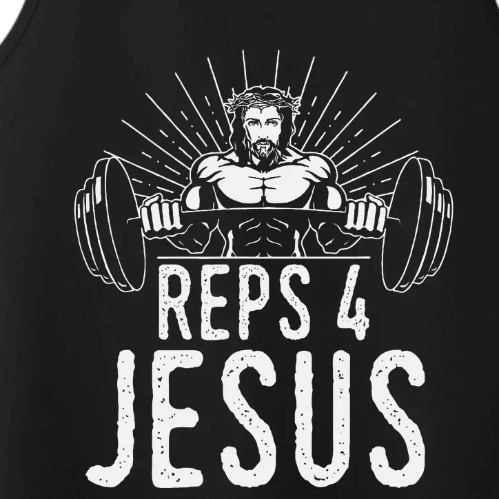 Reps 4 Jesus Gym Weightlifting Performance Tank