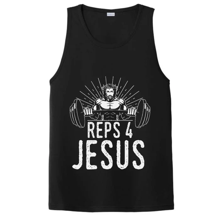 Reps 4 Jesus Gym Weightlifting Performance Tank