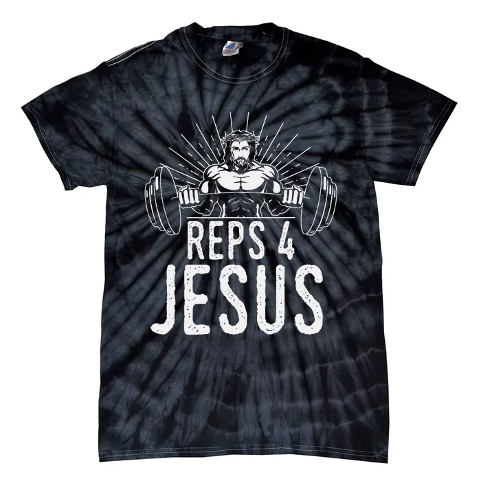 Reps 4 Jesus Gym Weightlifting Tie-Dye T-Shirt