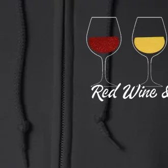 Retro 4th Of July Red Wine And Blue Full Zip Hoodie