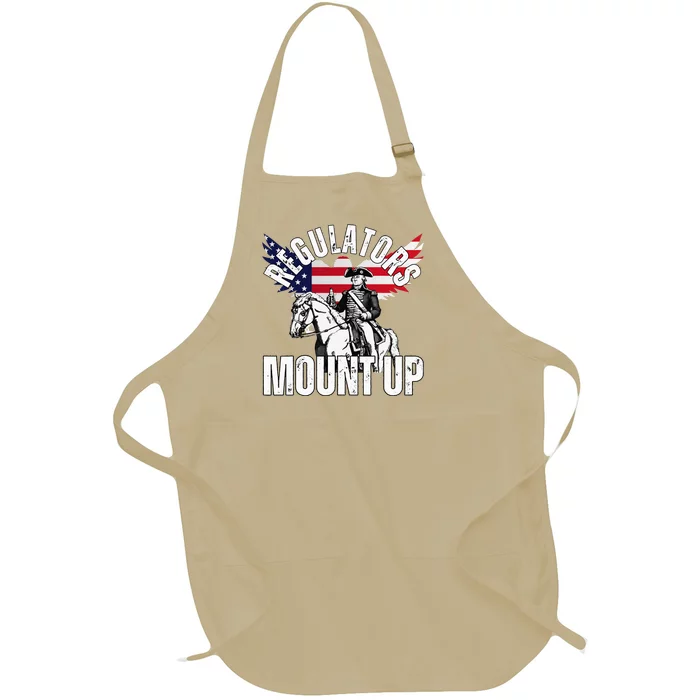 Regulators 4th Of July Independence Day Eagle Full-Length Apron With Pocket