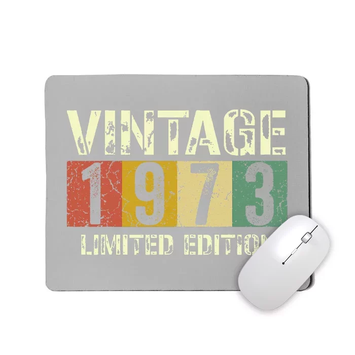 Retro 50th Birthday Party Supplies 1973 Decorations Mousepad