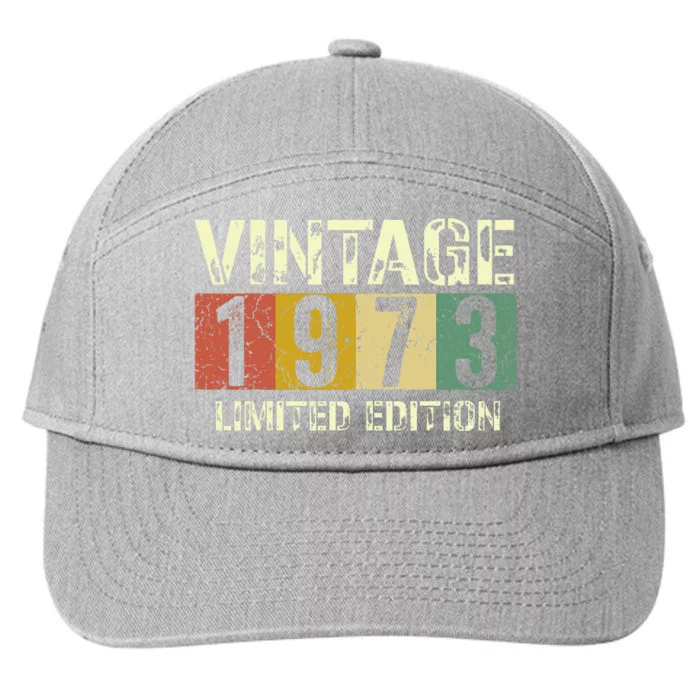 Retro 50th Birthday Party Supplies 1973 Decorations 7-Panel Snapback Hat