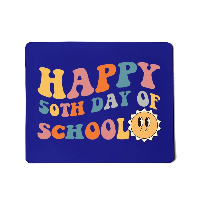 Retro 50 days of school 50th day of school Groovy Mousepad