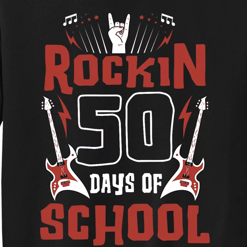 Rockin 50 Days Of School 50th Day Of School 50 Days Smarter Sweatshirt