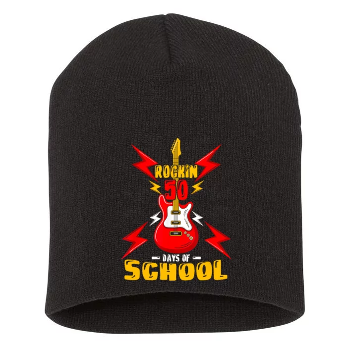 Rockin 50 Days Of School 50 Days Smarter 50th Day Of School Short Acrylic Beanie