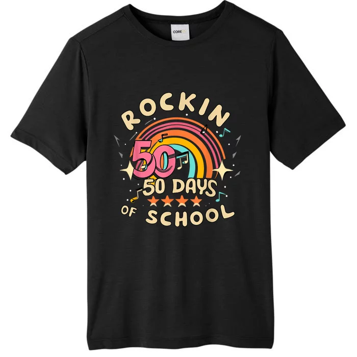 Rockin 50 Days Of School 50th Day Of School ChromaSoft Performance T-Shirt