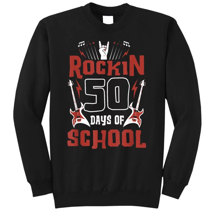 Rockin 50 Days Of School 50th Day Of School 50 Days Smarter Sweatshirt