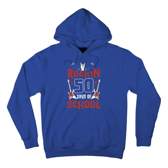 Rockin 50 Days Of School 50th Day Of School 50 Days Smarter Tall Hoodie