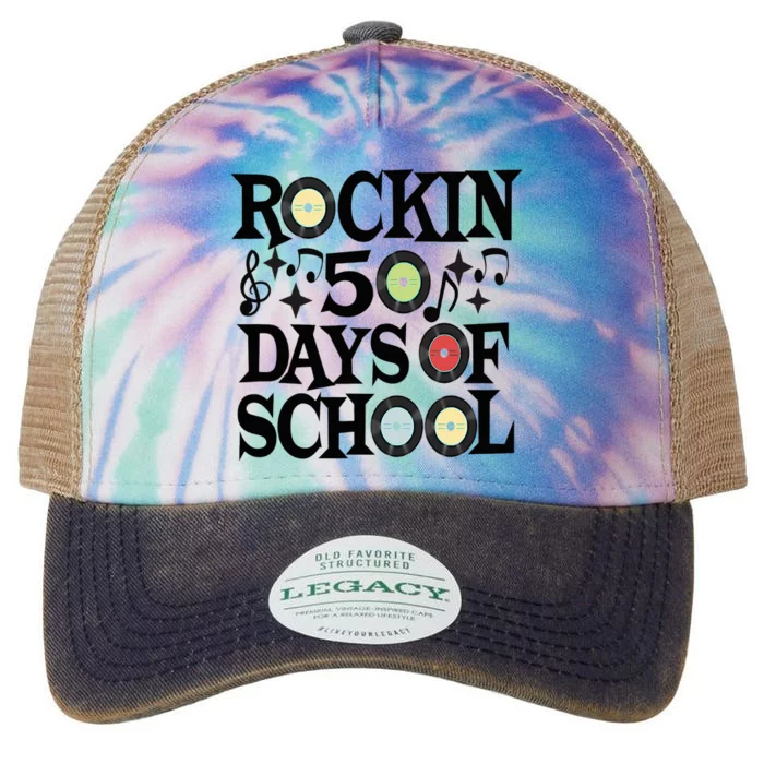 Rockin' 50th Day Celebration School Milestone Legacy Tie Dye Trucker Hat