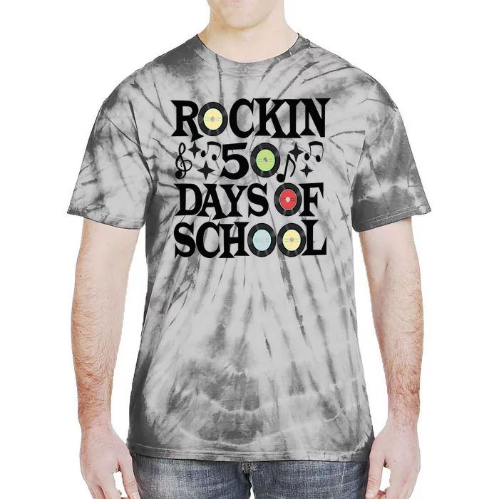 Rockin' 50th Day Celebration School Milestone Tie-Dye T-Shirt