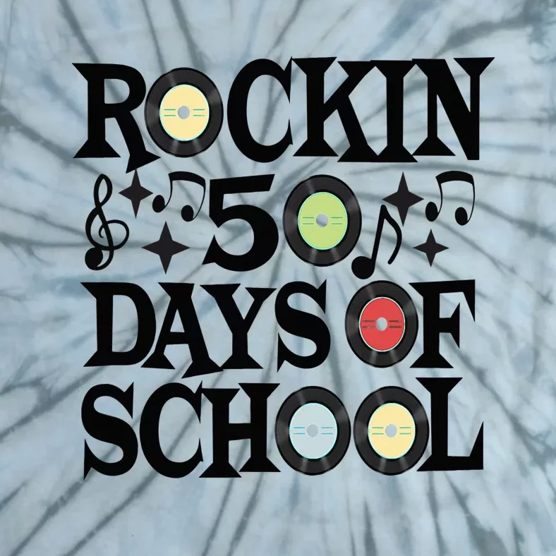 Rockin' 50th Day Celebration School Milestone Tie-Dye T-Shirt