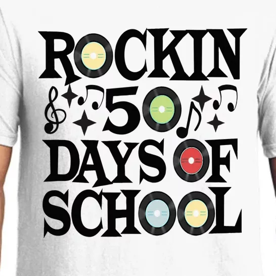 Rockin' 50th Day Celebration School Milestone Pajama Set