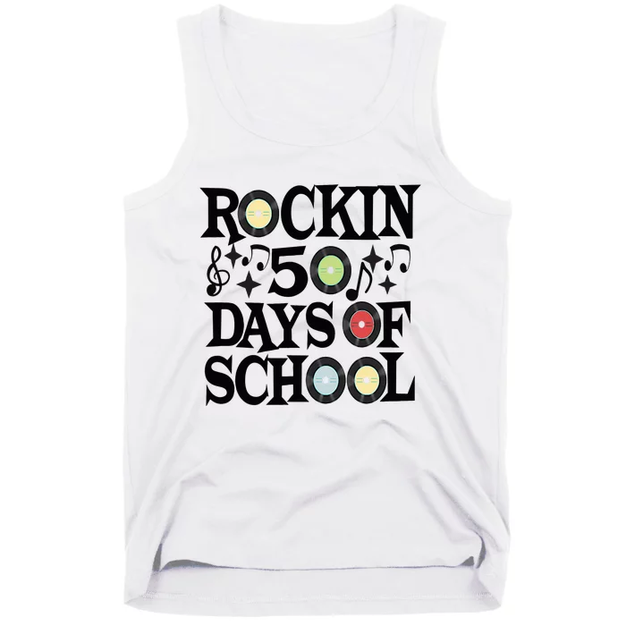 Rockin' 50th Day Celebration School Milestone Tank Top