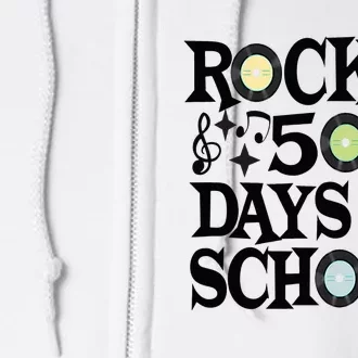 Rockin' 50th Day Celebration School Milestone Full Zip Hoodie