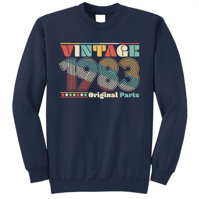 Retro 60s 70s Style Vintage 1983 Original Parts 40th Birthday Sweatshirt