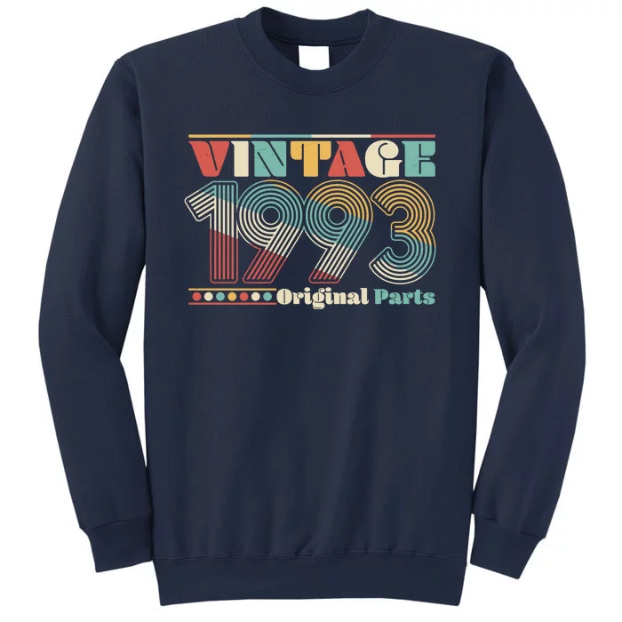 Retro 60s 70s Style Vintage 1993 Original Parts 30th Birthday Sweatshirt