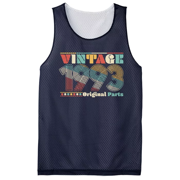 Retro 60s 70s Style Vintage 1993 Original Parts 30th Birthday Mesh Reversible Basketball Jersey Tank