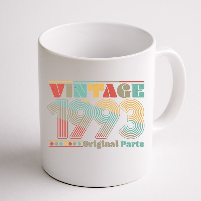 Retro 60s 70s Style Vintage 1993 Original Parts 30th Birthday Front & Back Coffee Mug