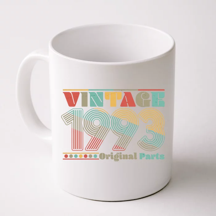 Retro 60s 70s Style Vintage 1993 Original Parts 30th Birthday Front & Back Coffee Mug