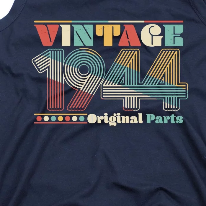 Retro 60s 70s Style Vintage 1944 Original Parts 80th Birthday Tank Top