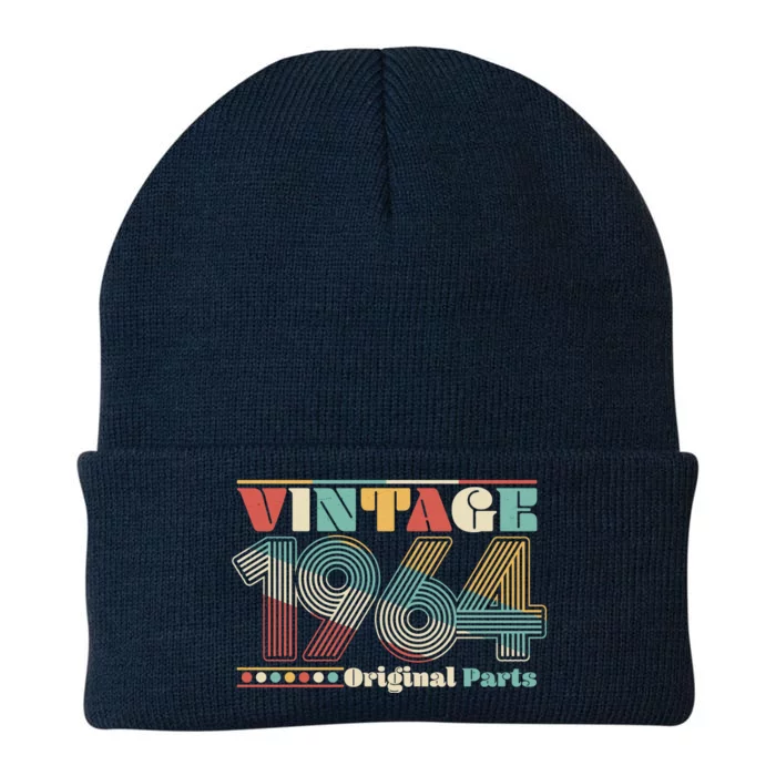 Retro 60s 70s Style Vintage 1964 Original Parts 60th Birthday Knit Cap Winter Beanie