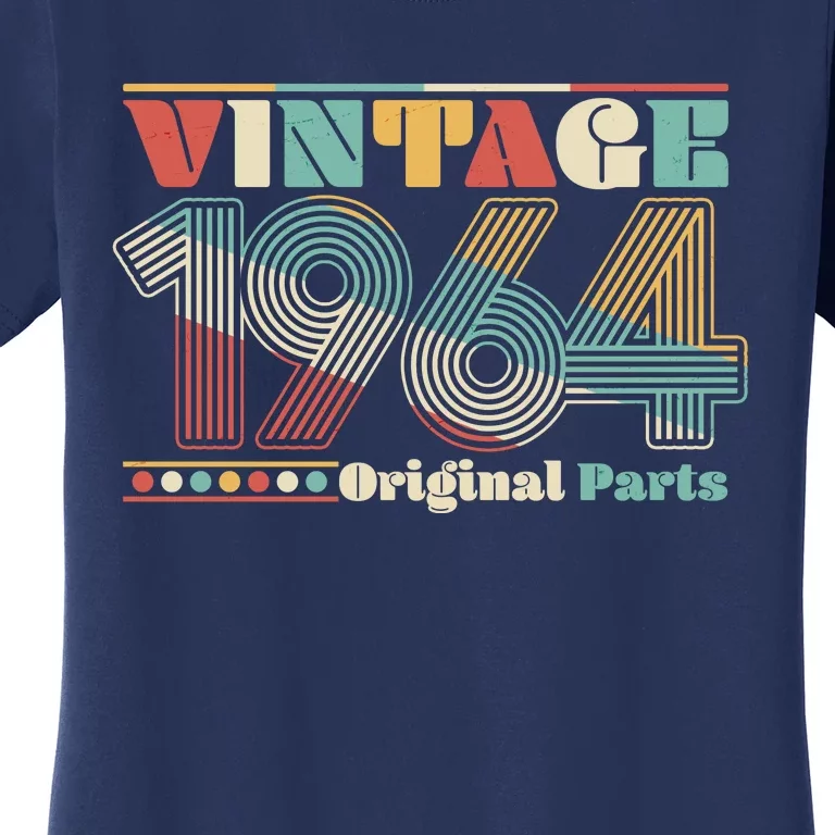 Retro 60s 70s Style Vintage 1964 Original Parts 60th Birthday Women's T-Shirt