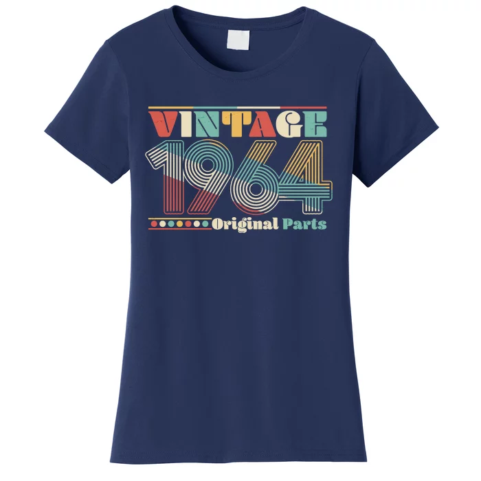 Retro 60s 70s Style Vintage 1964 Original Parts 60th Birthday Women's T-Shirt