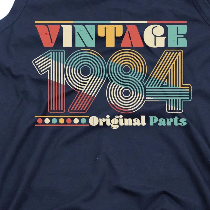 Retro 60s 70s Style Vintage 1984 Original Parts 40th Birthday Tank Top