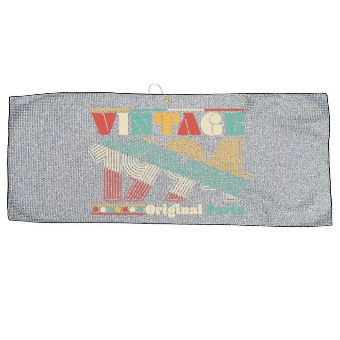 Retro 60s 70s Style Vintage 1994 Original Parts 30th Birthday Large Microfiber Waffle Golf Towel