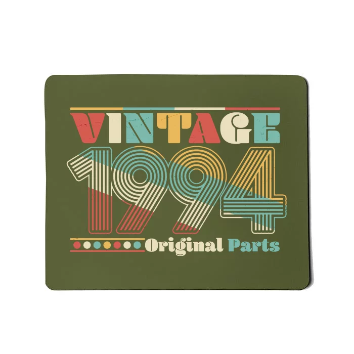 Retro 60s 70s Style Vintage 1994 Original Parts 30th Birthday Mousepad