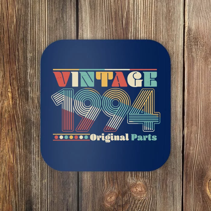 Retro 60s 70s Style Vintage 1994 Original Parts 30th Birthday Coaster