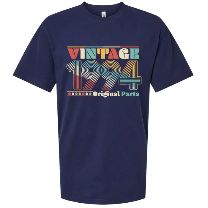 Retro 60s 70s Style Vintage 1994 Original Parts 30th Birthday Sueded Cloud Jersey T-Shirt