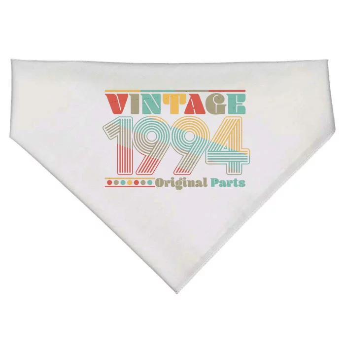 Retro 60s 70s Style Vintage 1994 Original Parts 30th Birthday USA-Made Doggie Bandana