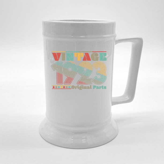 Retro 60s 70s Style Vintage 1923 Original Parts 100th Birthday Front & Back Beer Stein