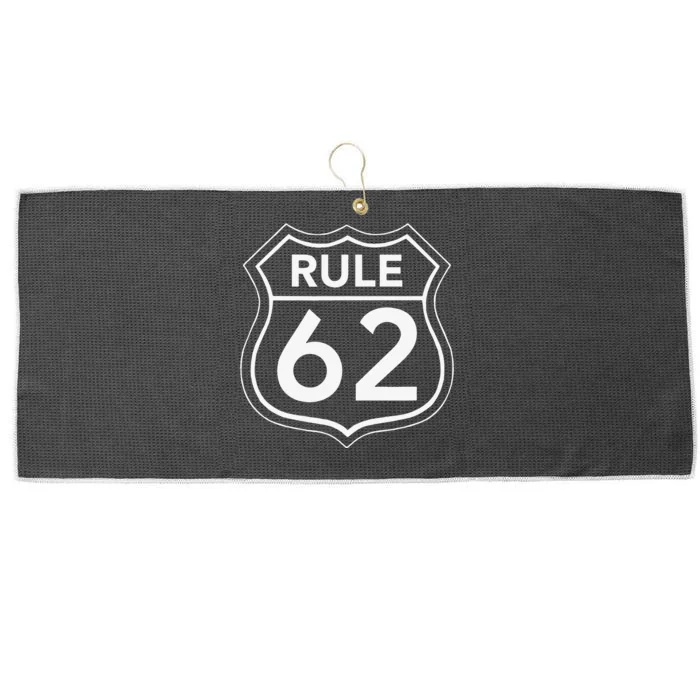 RULE 62 Alcoholics AA Anonymous Living In Sobriety Recovery Large Microfiber Waffle Golf Towel